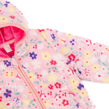 Pink jacket with roses