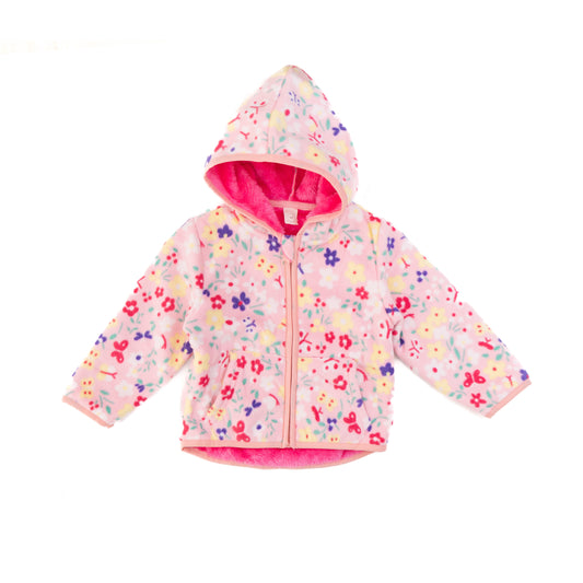 Pink jacket with roses
