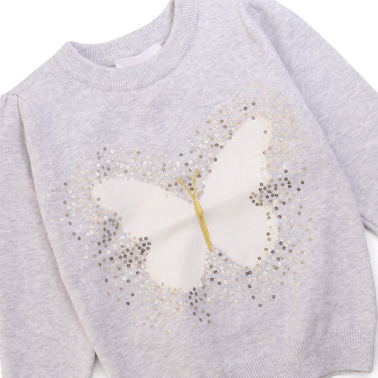 Butterfly gray sweater