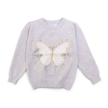 Butterfly gray sweater