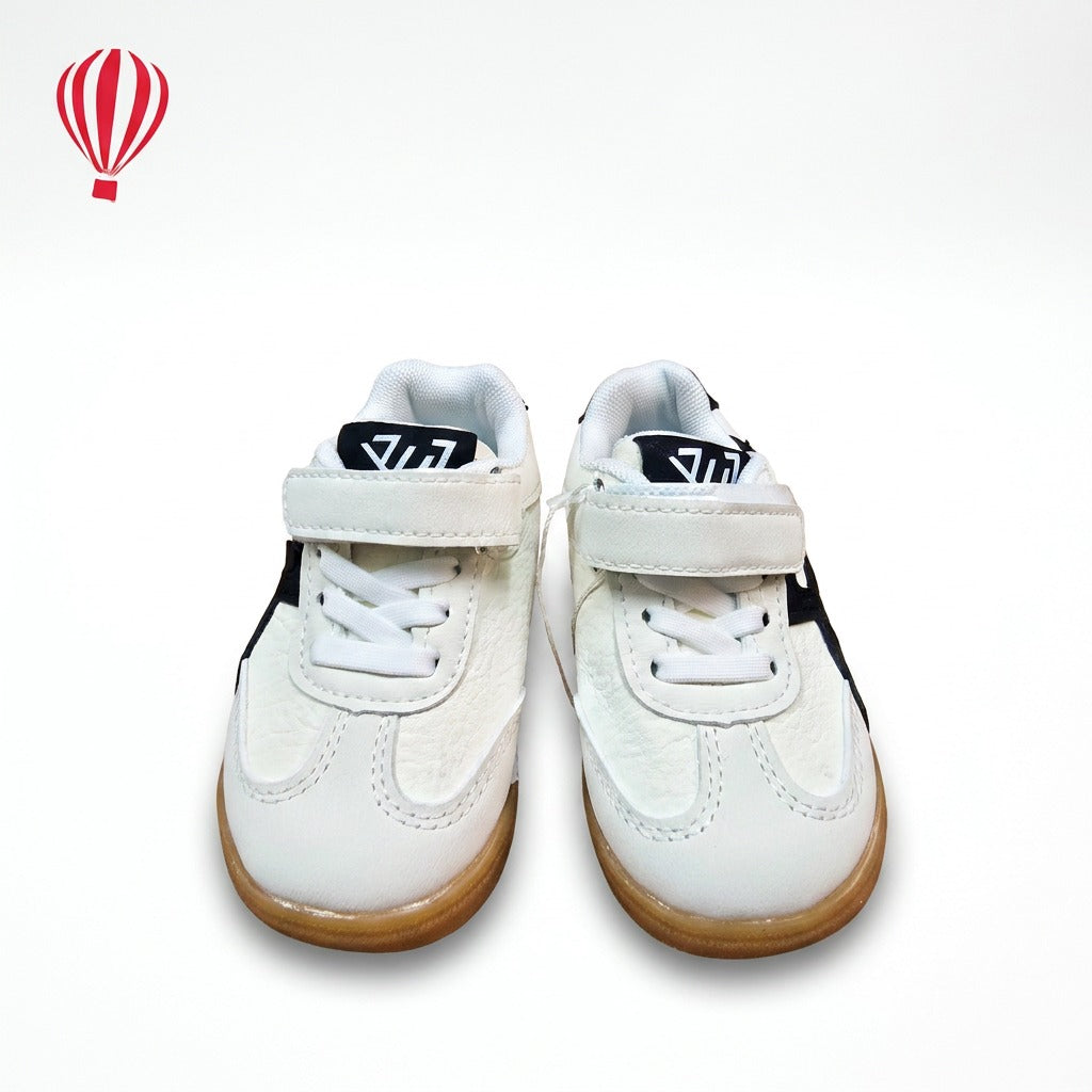 White Sneakers with Brown Soles