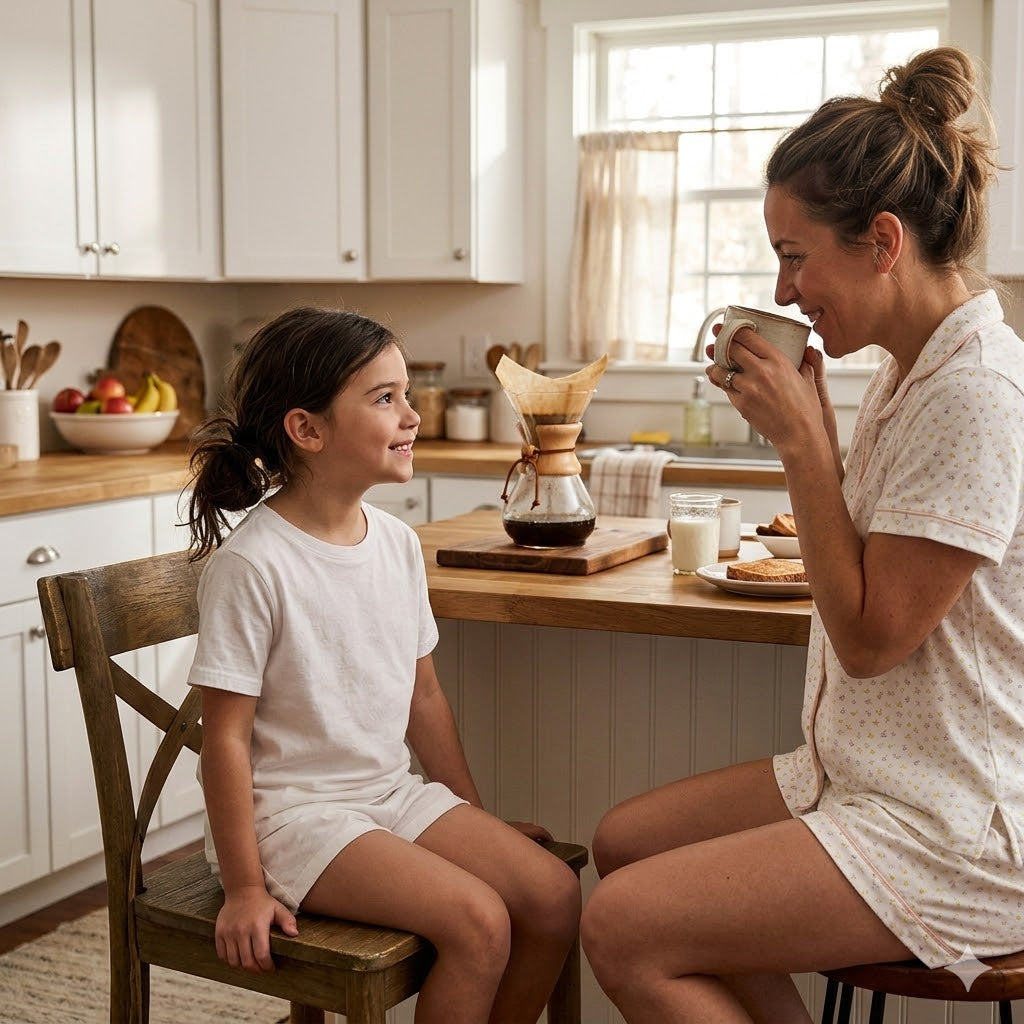 White Pajama Outfit for Mummy