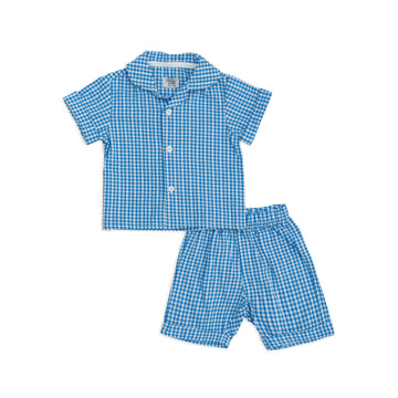 Blue stripped pajamas