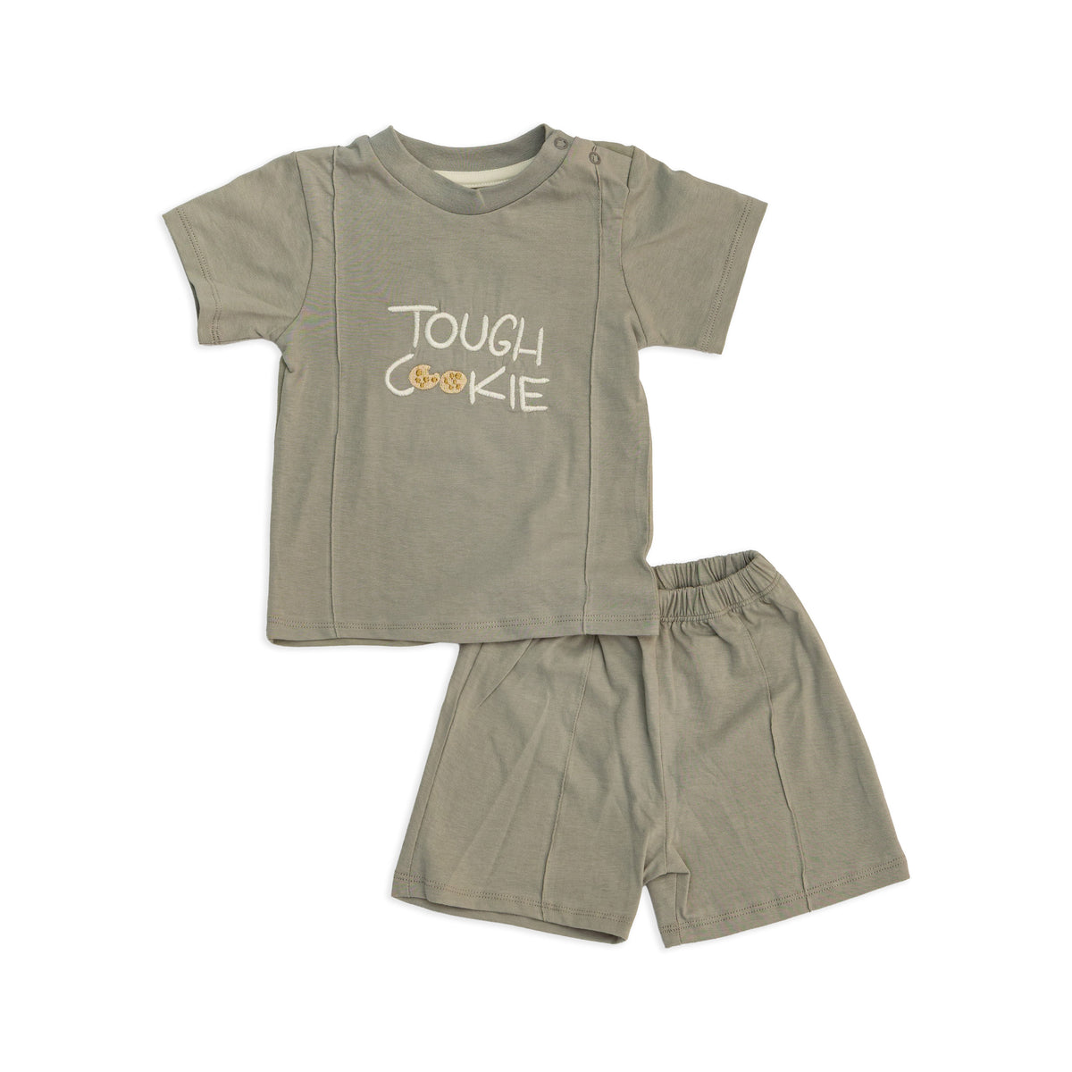 Grey Shirt and Short Outfit