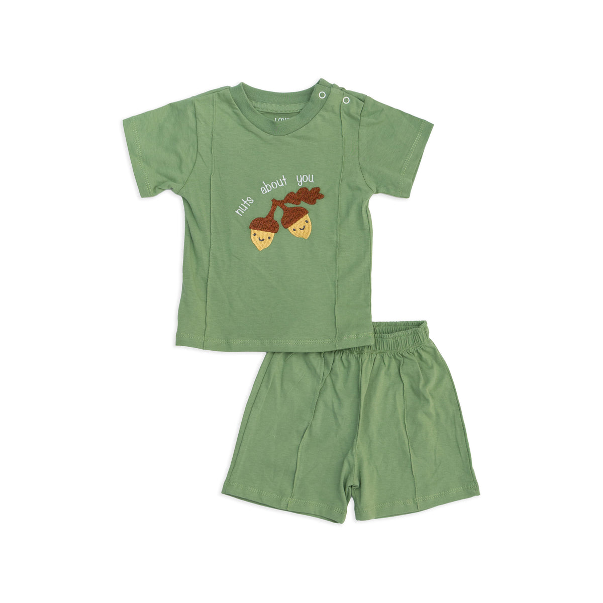 Green Shirt and Short Outfit