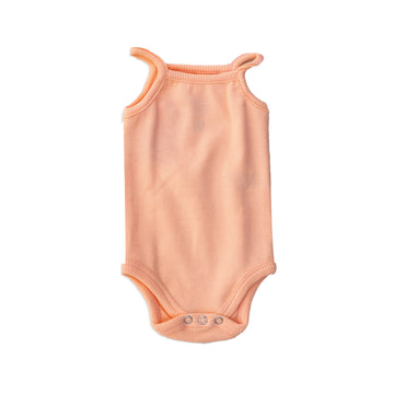 Salmon pink sleeveless onesie