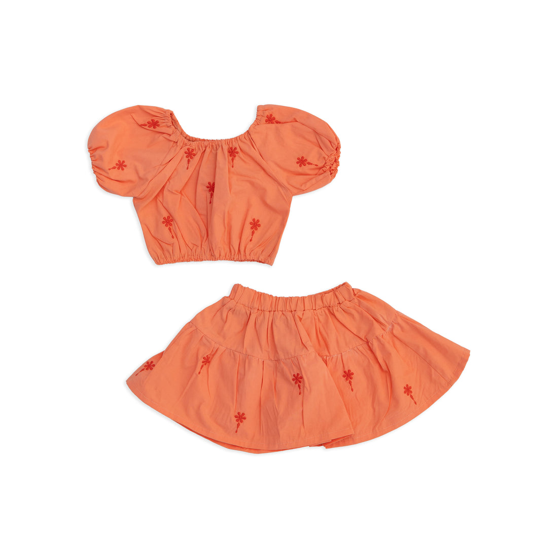 Girls' Embroidered Floral Simona Set