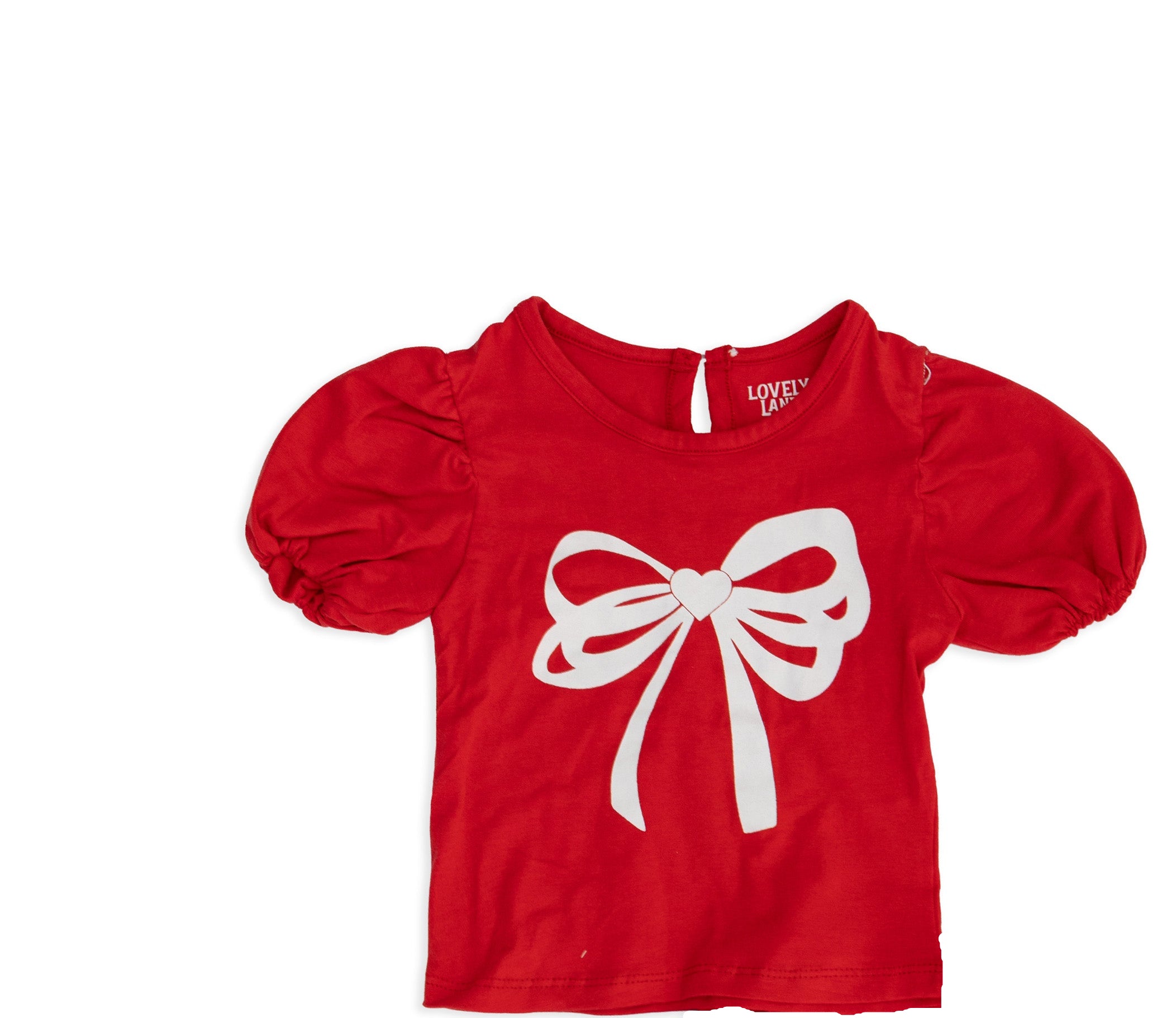Red Top with Chest Print