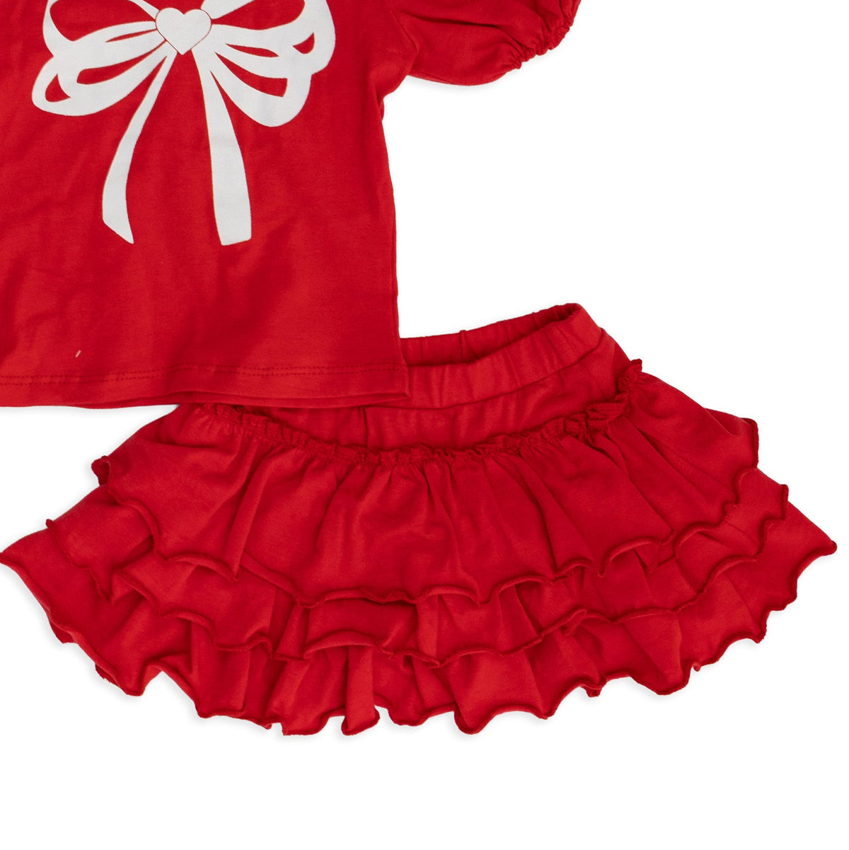 Baby Girls' Red Layered Skirt