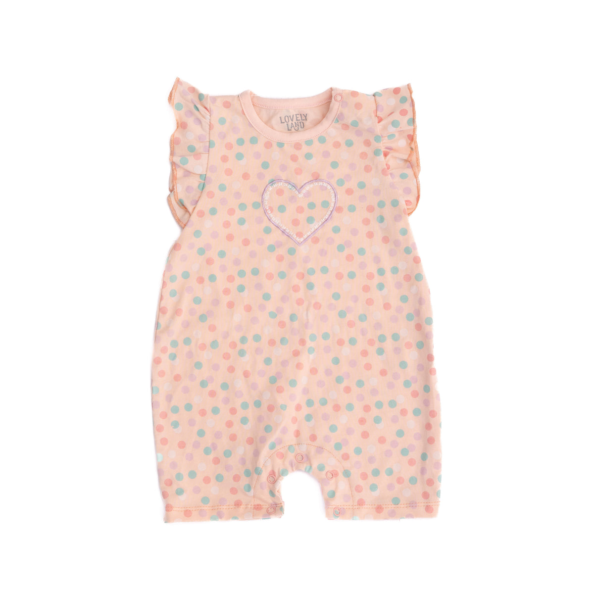 Baby Girl Colorful Ball Print Overall