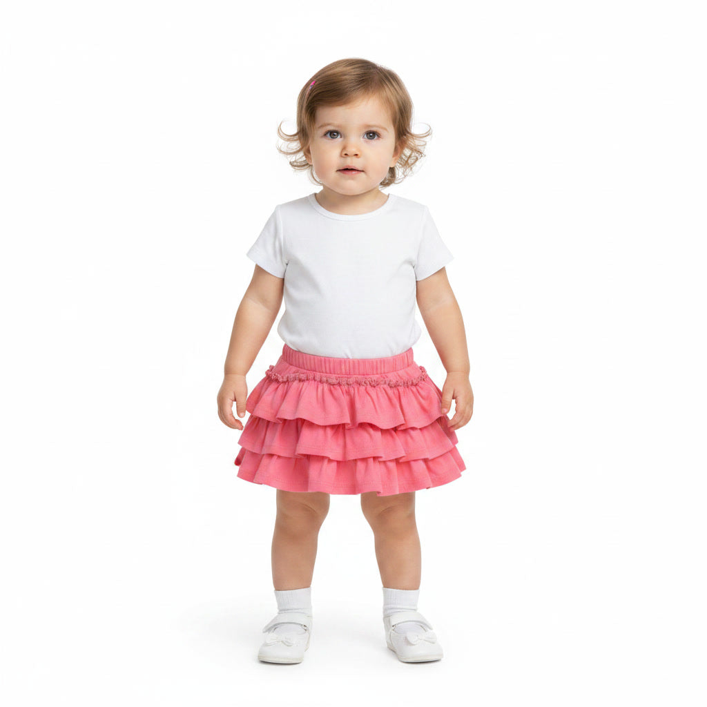 Baby Girls' Pink Layered Skirt