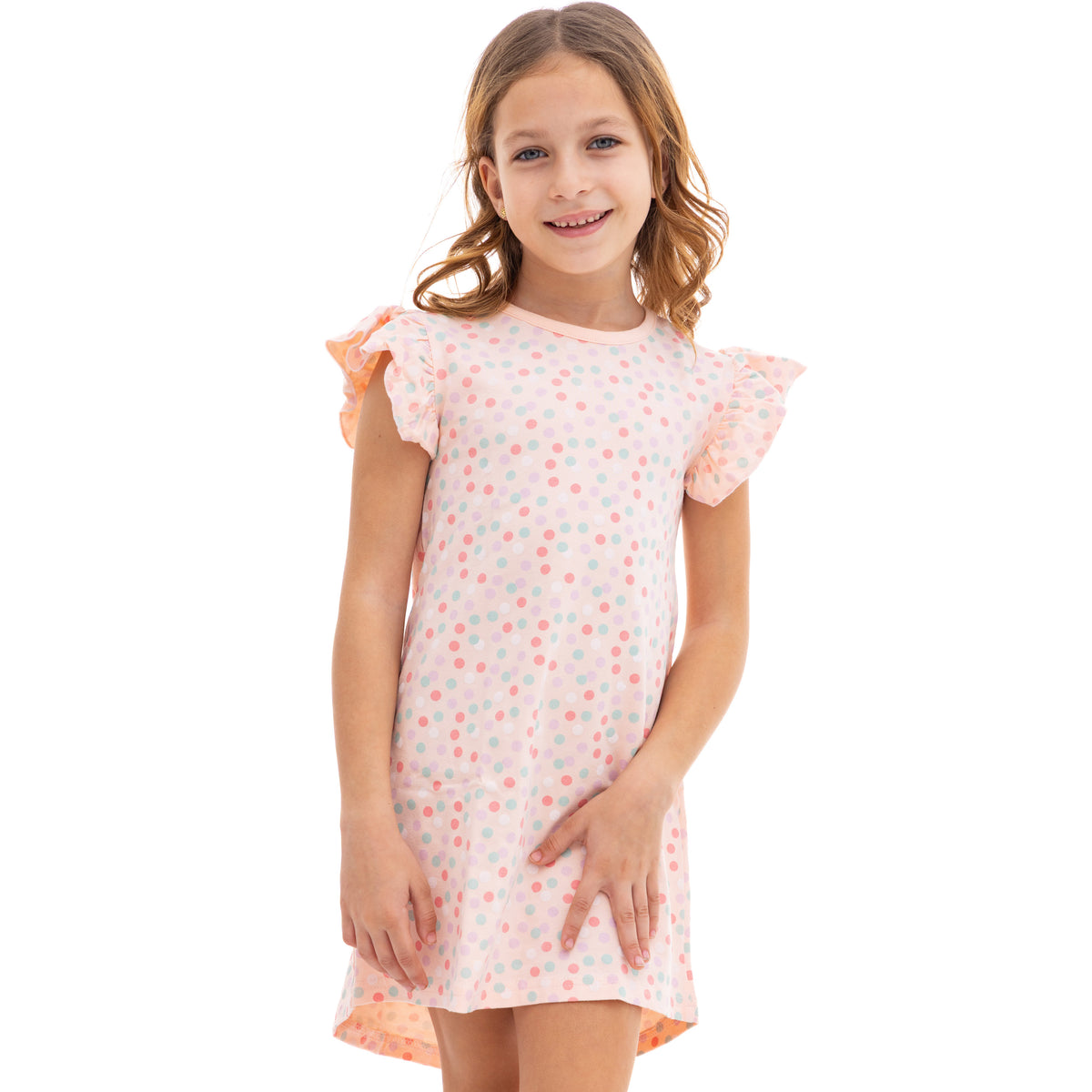 Girls' Cute Kids' Nightshirt in Simon Color