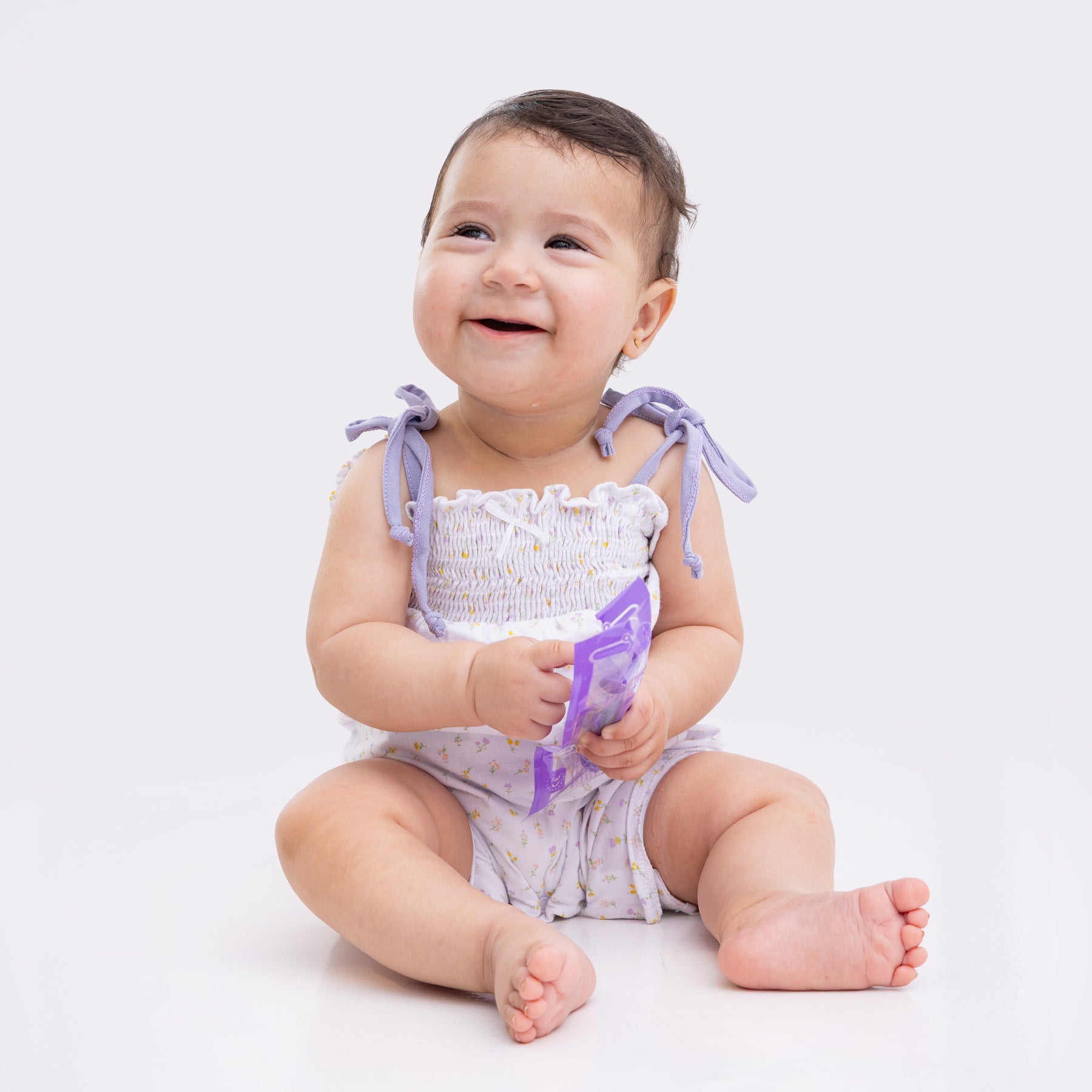 White Onesie with All Over Print