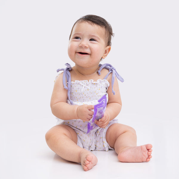 White Onesie with All Over Print