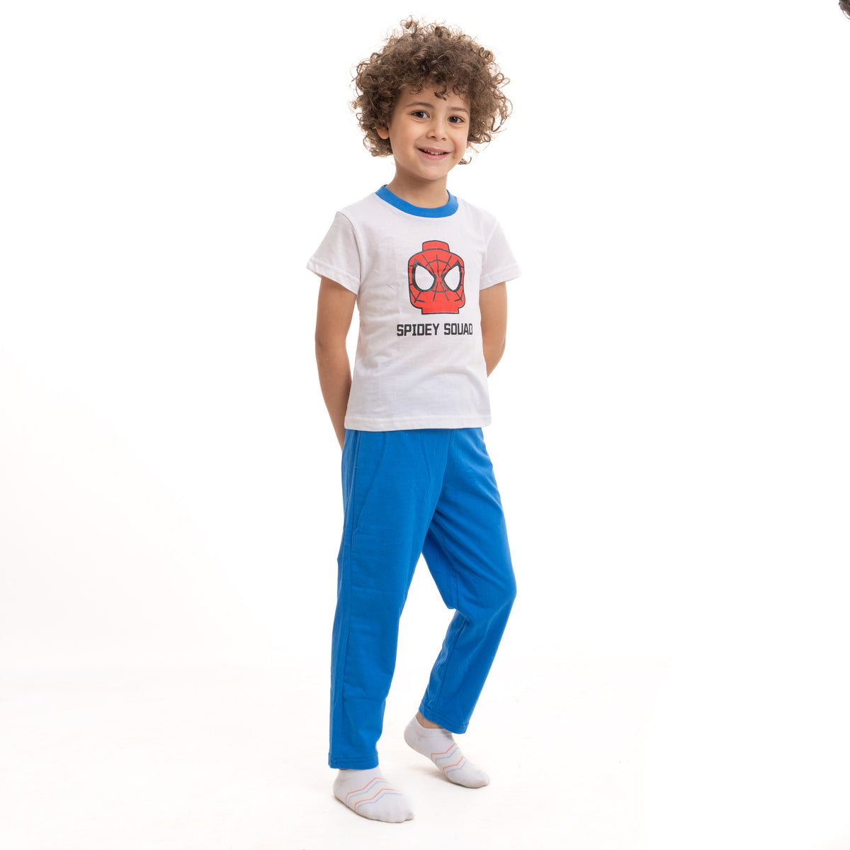 White and Blue Pajama Outfit
