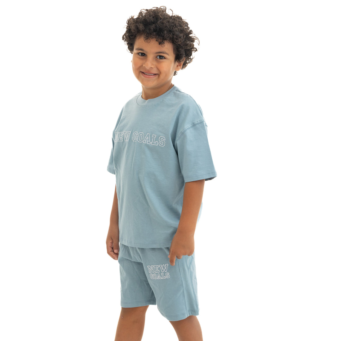 Petroleum Blue Shirt and Short Pajama Set