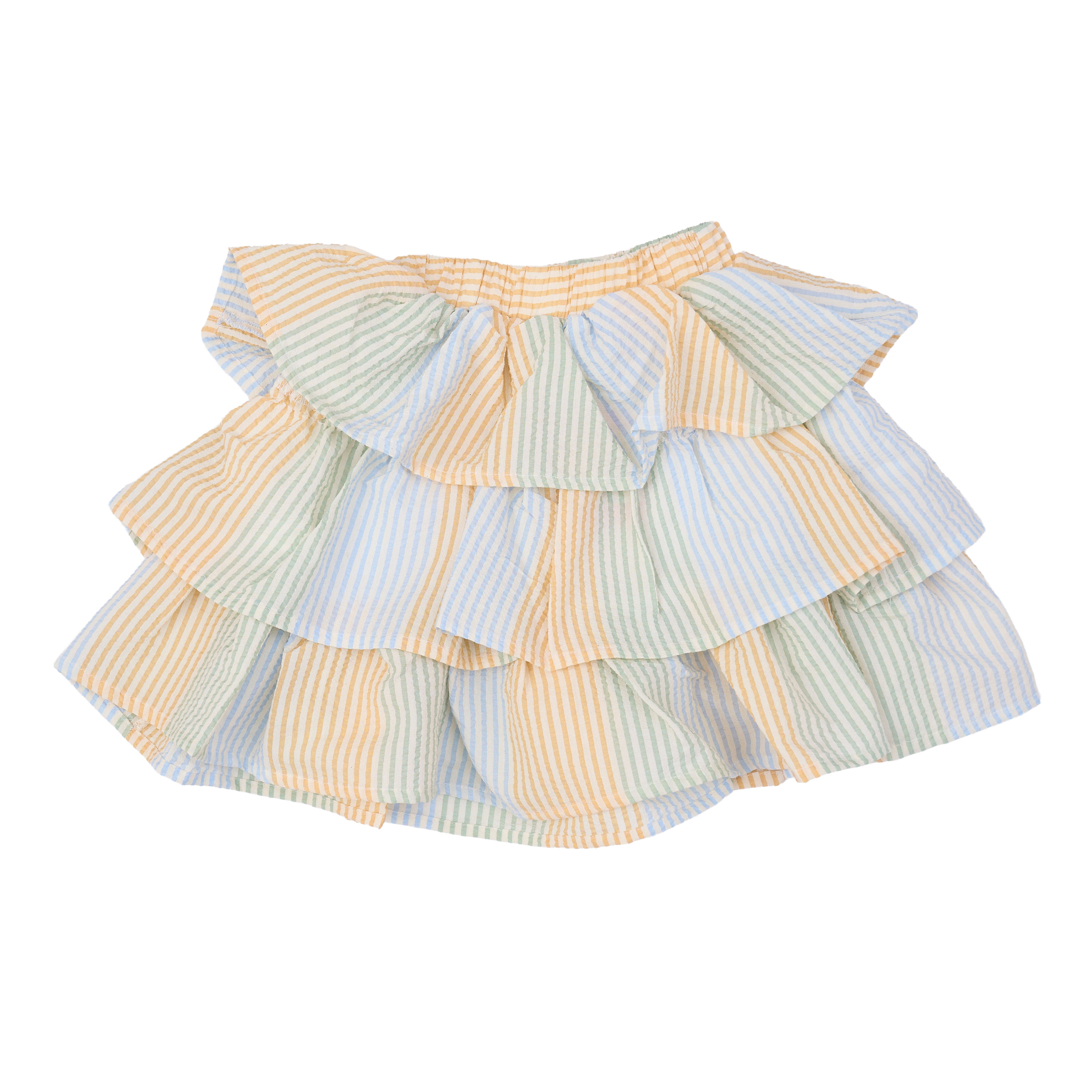 Colored Stripped Skirt