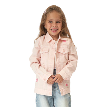 girls' autumn jacket in pink