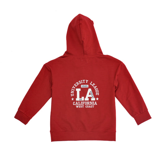 maroon boys' hoodie for the fall season