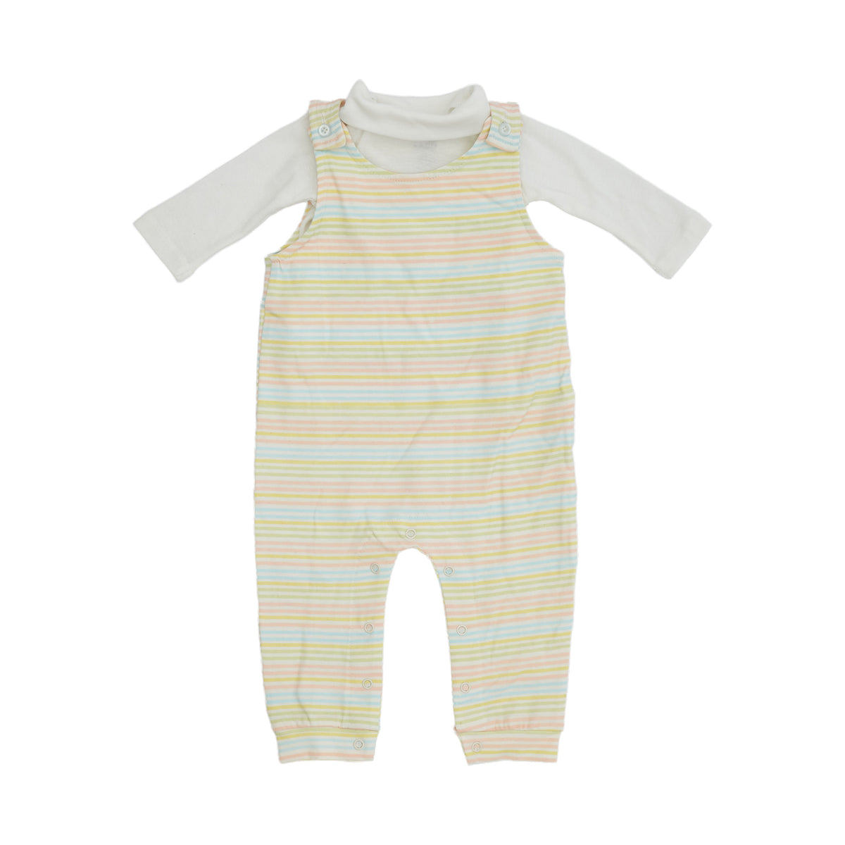 Two-piece striped jumpsuit