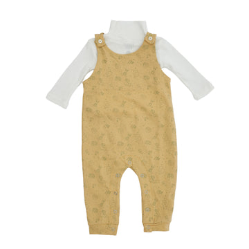 Yellow two-piece jumpsuit