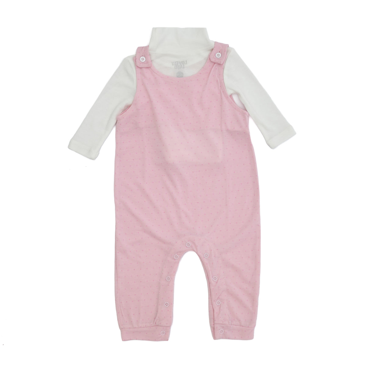 Two-piece pink jumpsuit