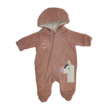 fluffy rose pink coverall