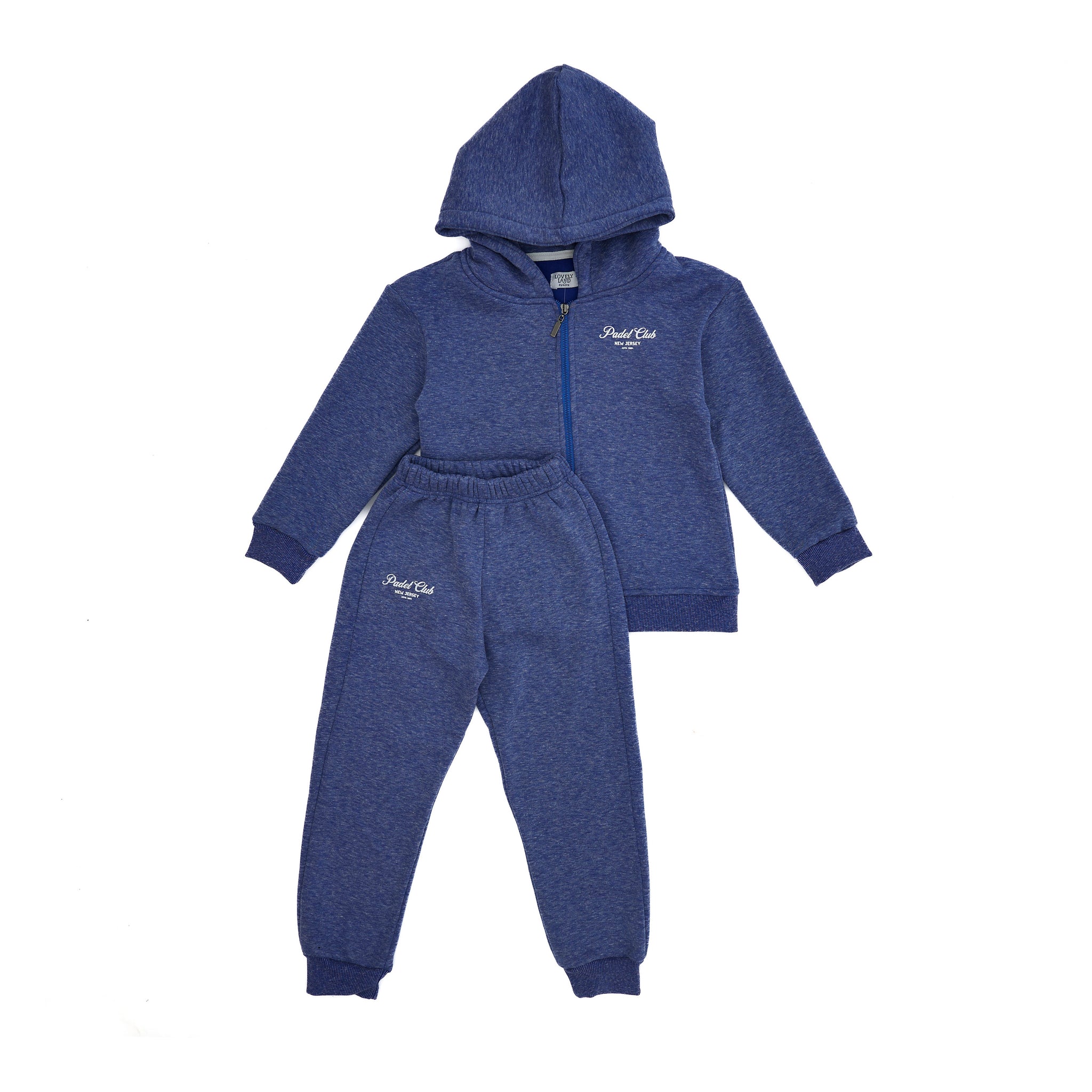 set of blue jacket and pants