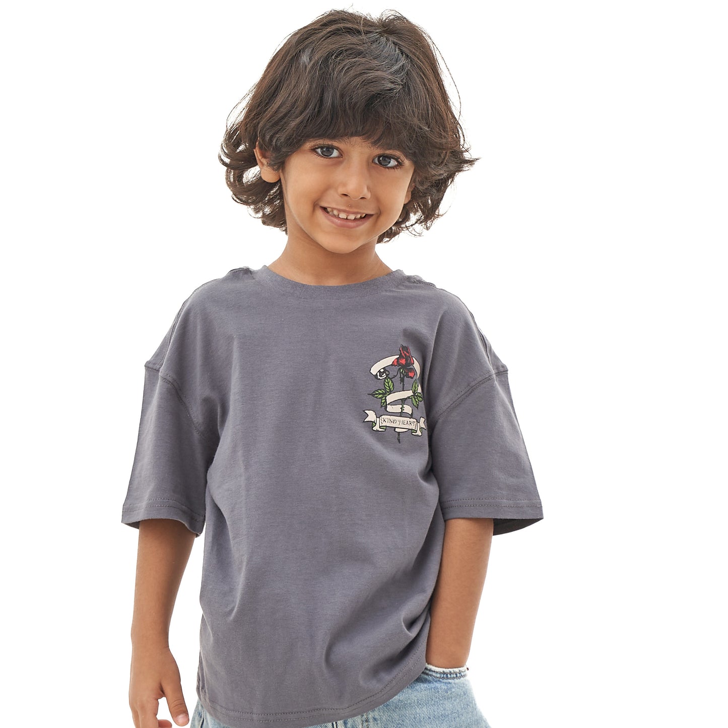 Kids' T-shirt with a Flower Graphic