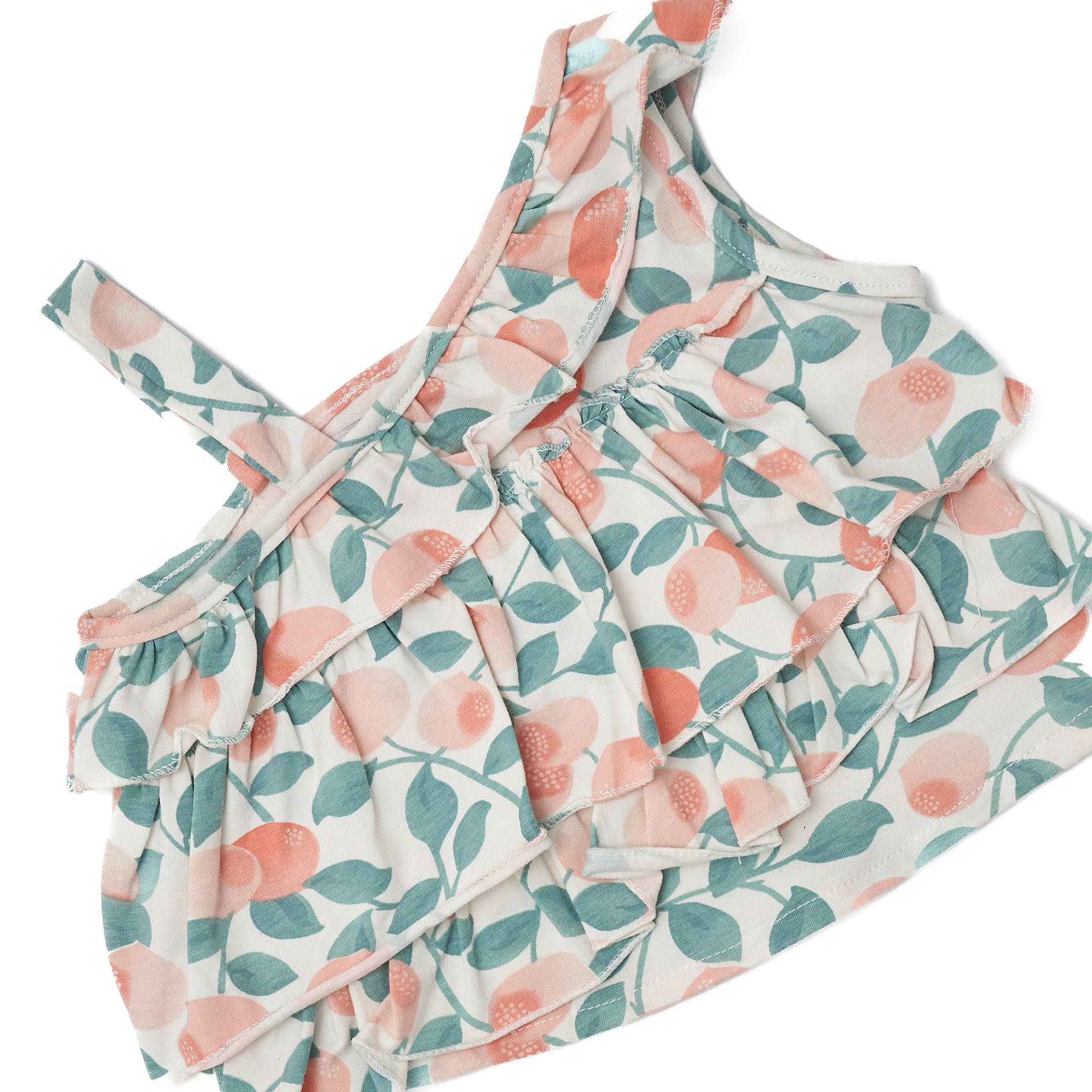 One-shoulder floral blouse