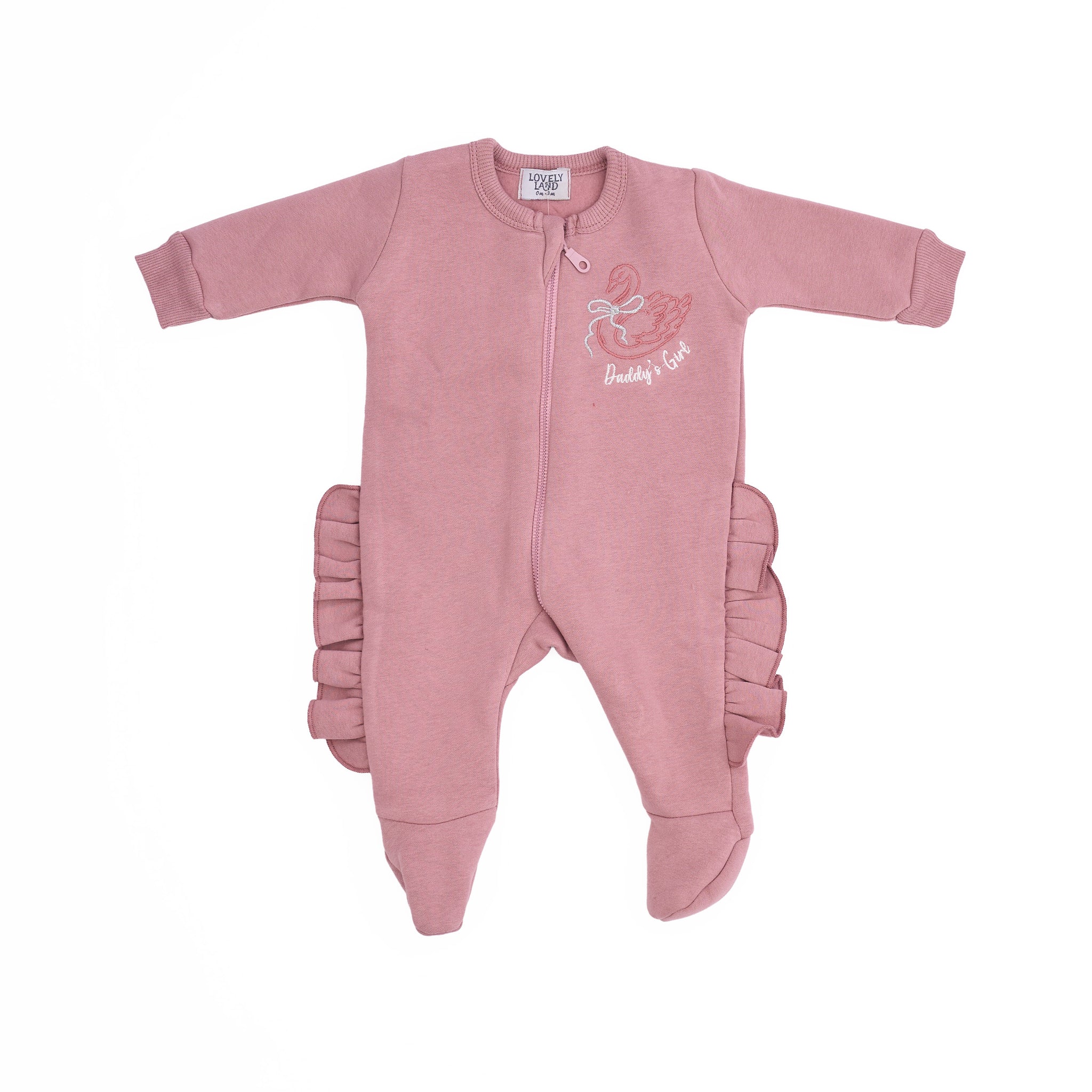 girls' jumpsuit in blush pink