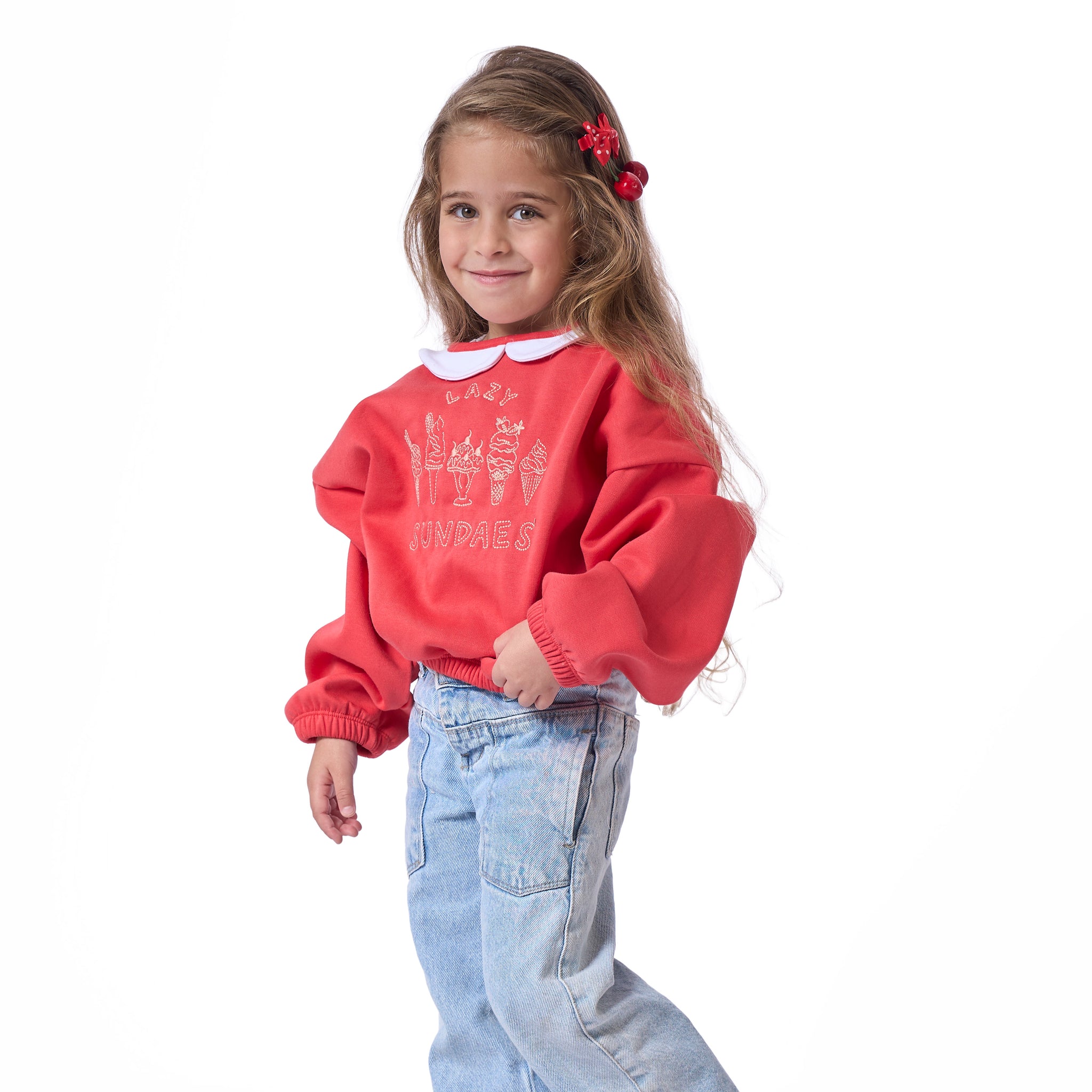 watermelon sweatshirt with ice cream prints