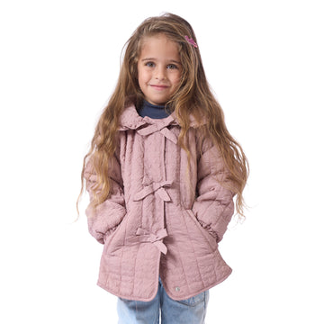 girls' rose jacket with bows
