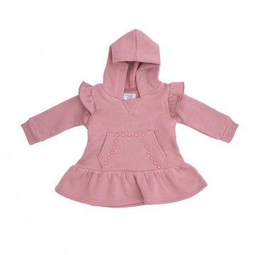 baby dress in dusty pink