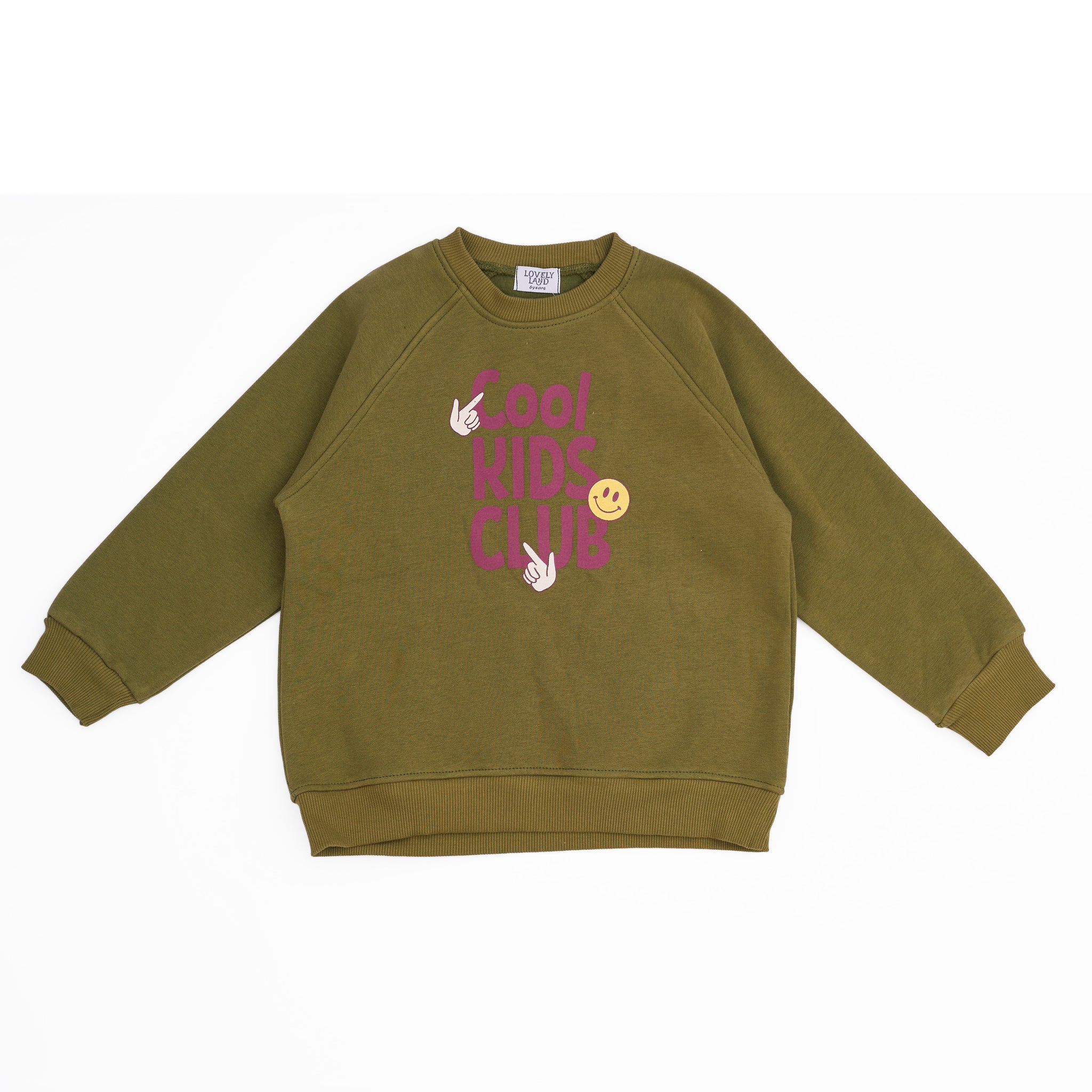 olive green sweatshirt