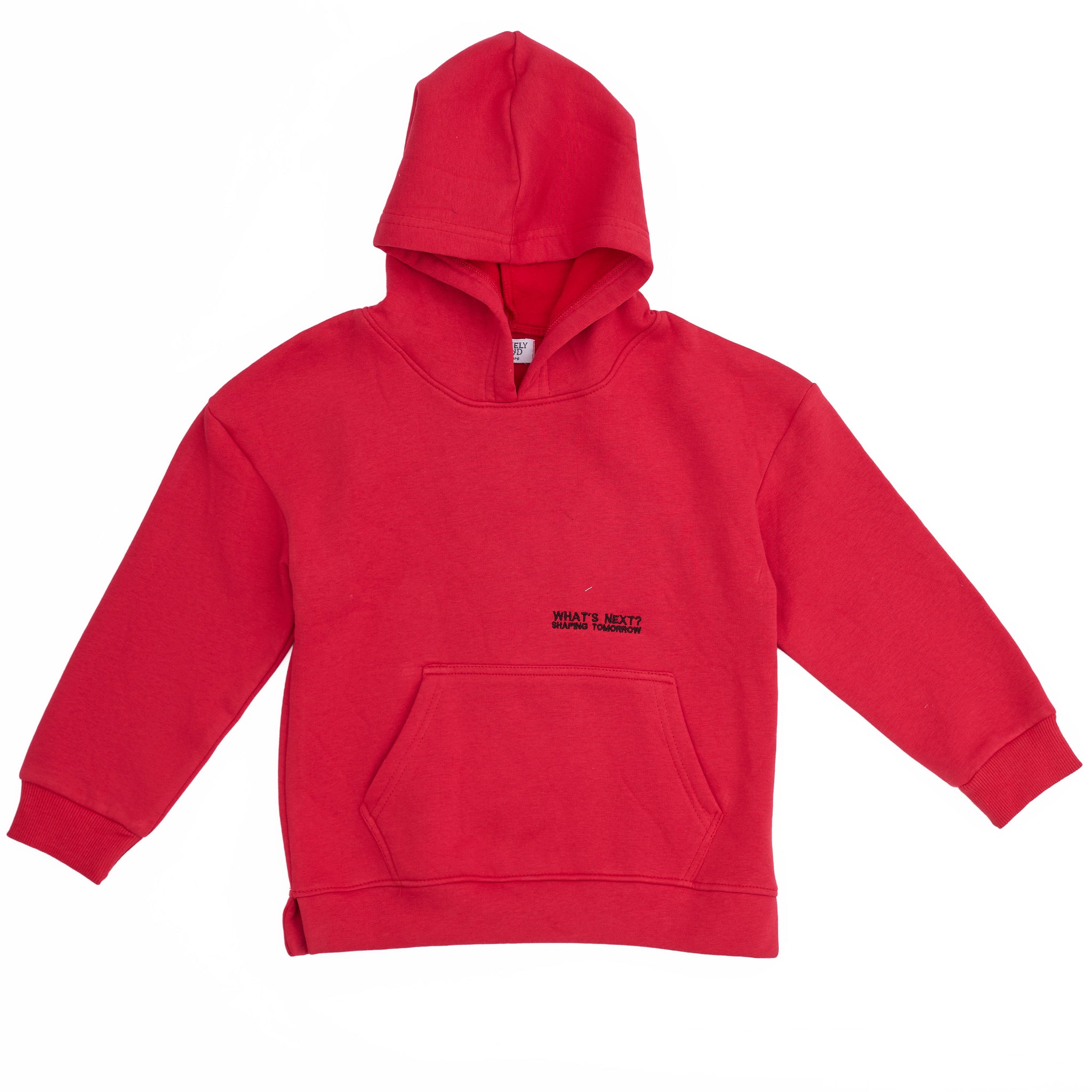 boys' red hooded sweatshirt