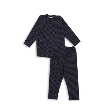 dark blue pajama set
