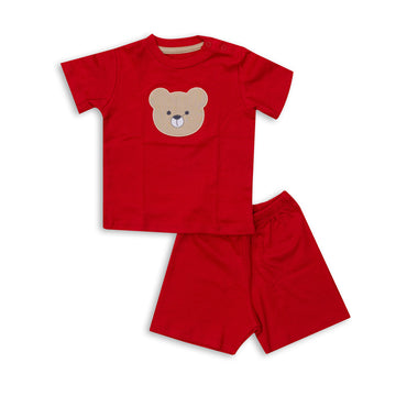 red pajama outfit