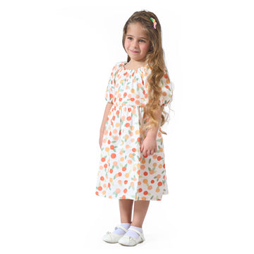 Little Girl in a Polka Dot Dress