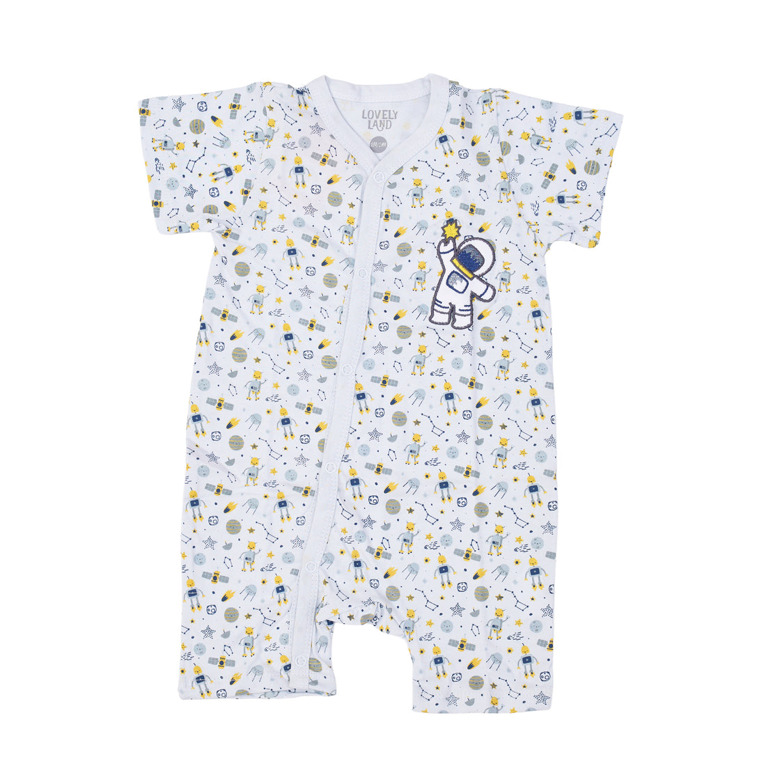 White Onesie with All Over Print (2)