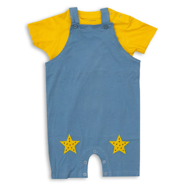 light blue onesie and yellow top set