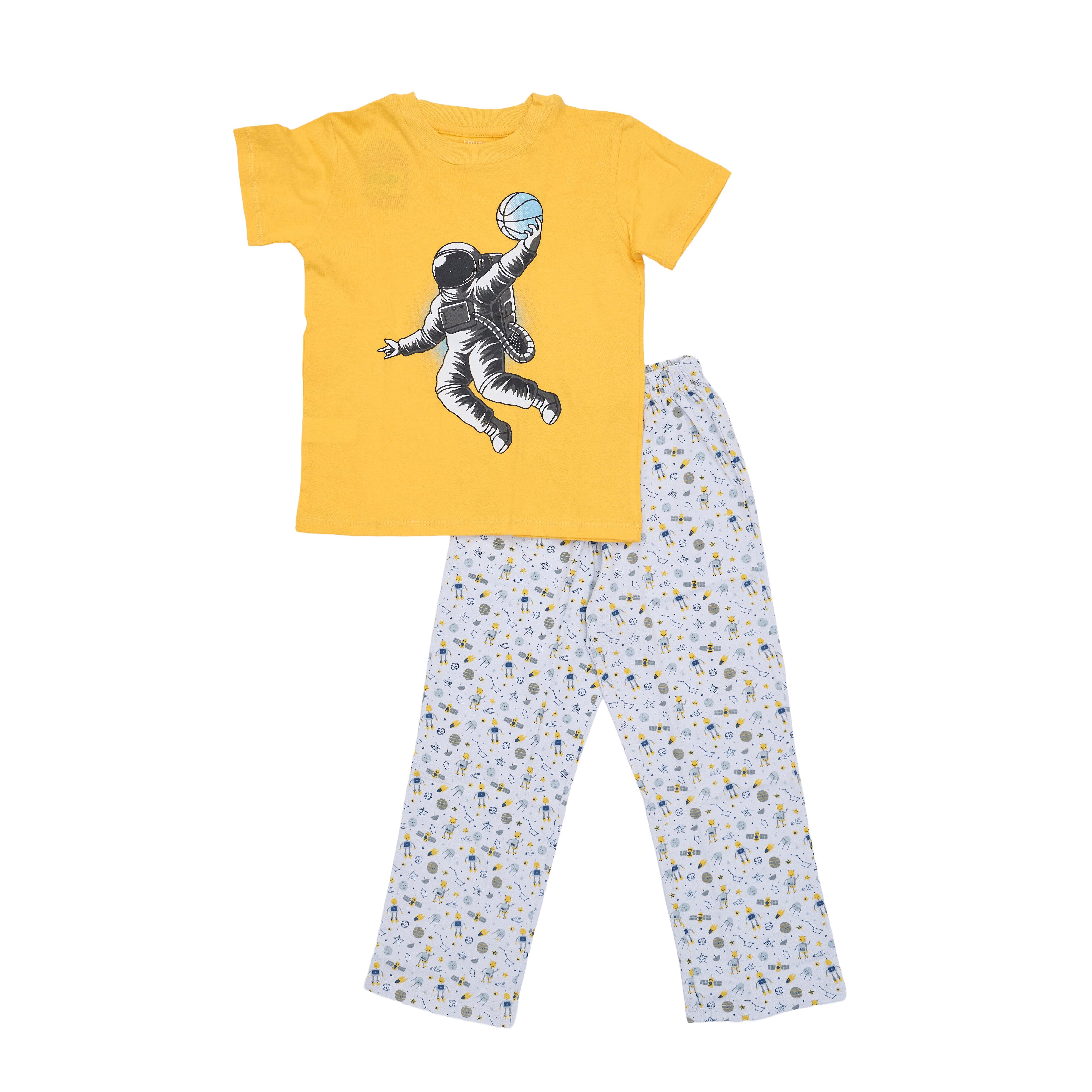 Yellow and White Pajama Outfit