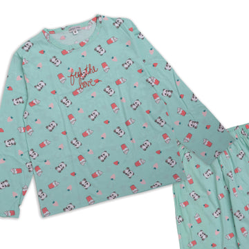 Women's Pajama Set - Panda Print