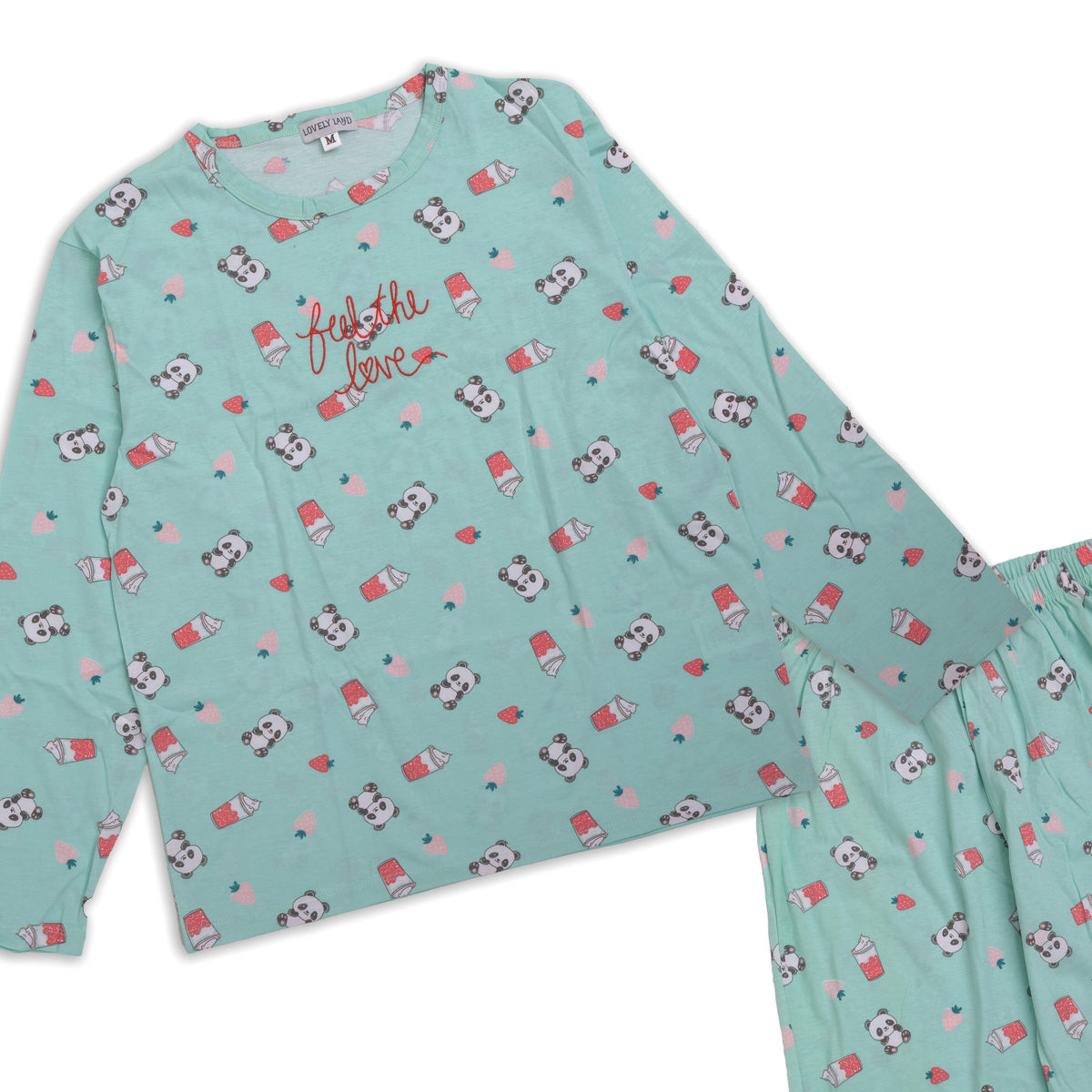 Women's Pajama Set - Panda Print
