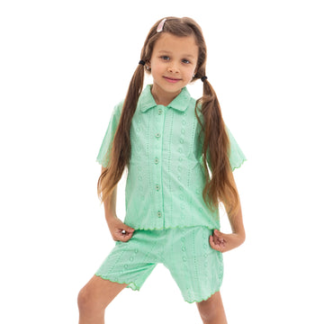 mint green outfit