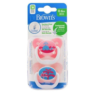 DR BROWN - OPTIONS+ PREVENT SOOTHER PINK