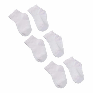 Pack Of 3 - White Girls High Ankle Length Socks