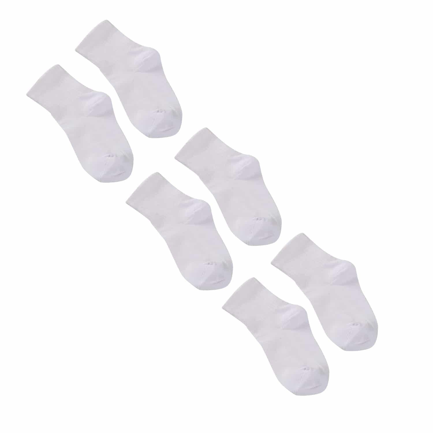 Essential High Ankle White Socks Pack Of 3