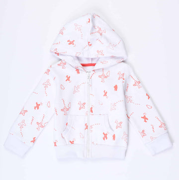 Printed Hoodie with Pockets