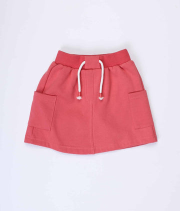 Red Skirt with Pockets